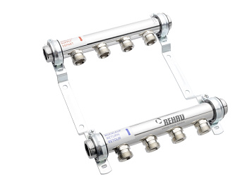 Коллектор распределительный REHAU HLV на 3 групп нерж. сталь